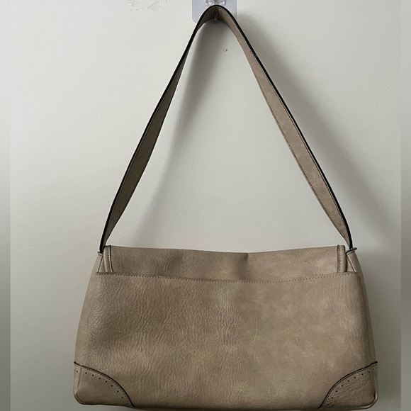 Beige Rectangle Shoulder Bag - Picture 3 of 5